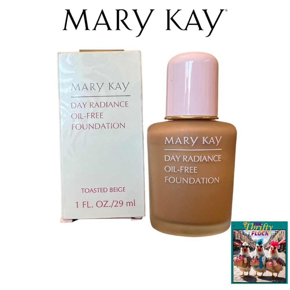 Mary Kay Day Radiance Oil-Free Foundation Toasted Beige # 6351.  1 FL OZ/29 ml